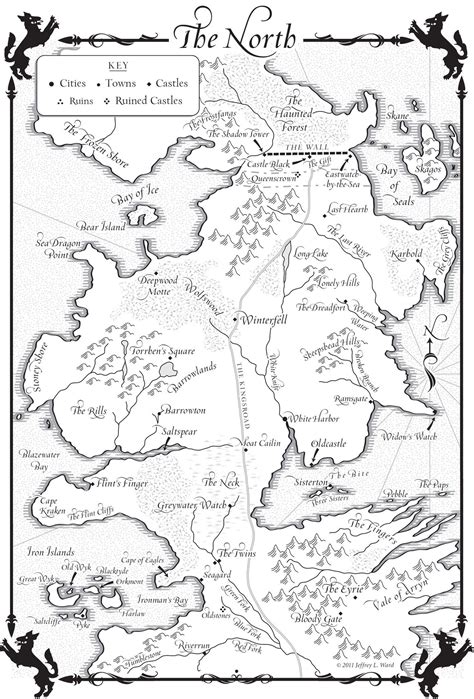 Westeros. The North | Mapa juego de tronos, Mapa de poniente, Juego de ...