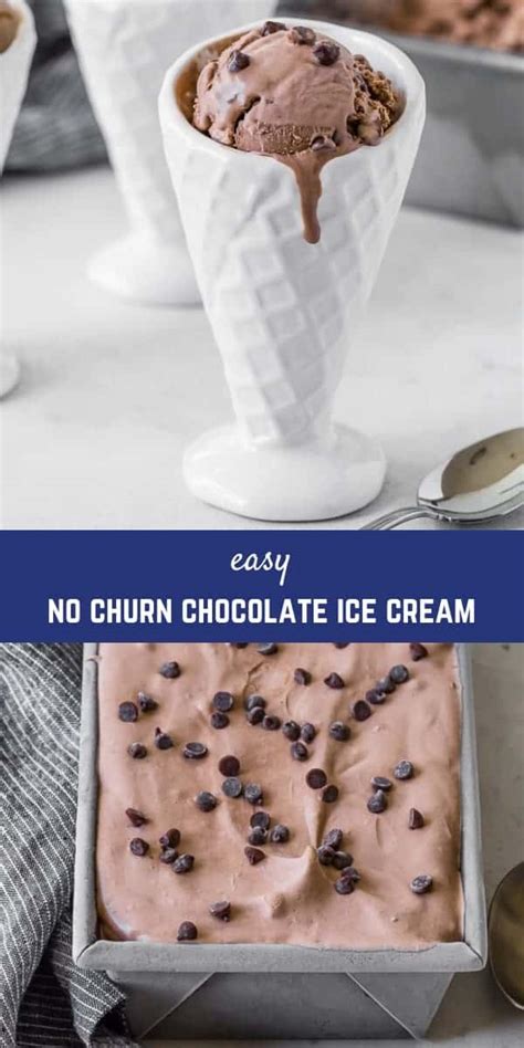 No Churn Chocolate Ice Cream (double chocolate!) - Rachel Cooks®