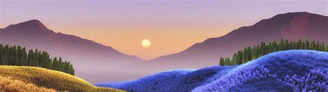 Download Serene Mountain Landscape Dual Screen Wallpaper | Wallpapers.com