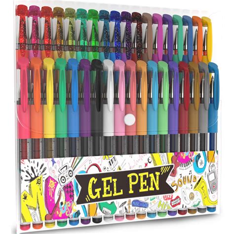 Nylea 36 Packs Gel Pens Set Colored Gel Pens Different Amazing Colors - Walmart.com - Walmart.com