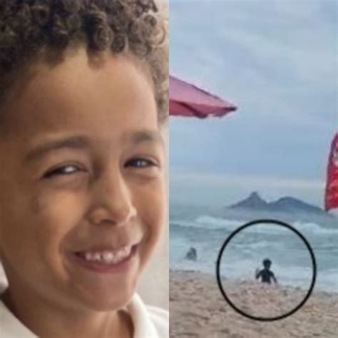 Imagens mostram menino passeando pela praia antes de desaparecer