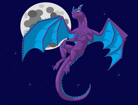 Lunaris the dragon by IVISEK on DeviantArt