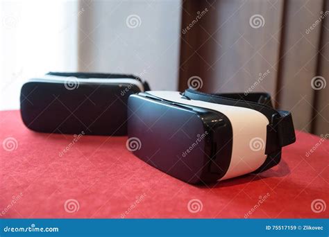 Couple of Virtual Reality Headsets Stock Image - Image of reality, fiction: 75517159