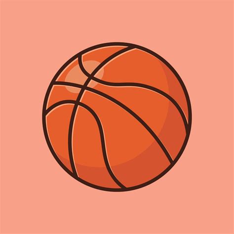 Basketball ball cartoon icon vector illustration. Sports icon concept ...