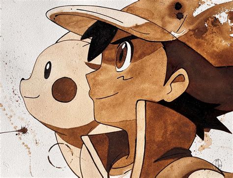 Ash Ketchum and Pikachu II - Corner4art