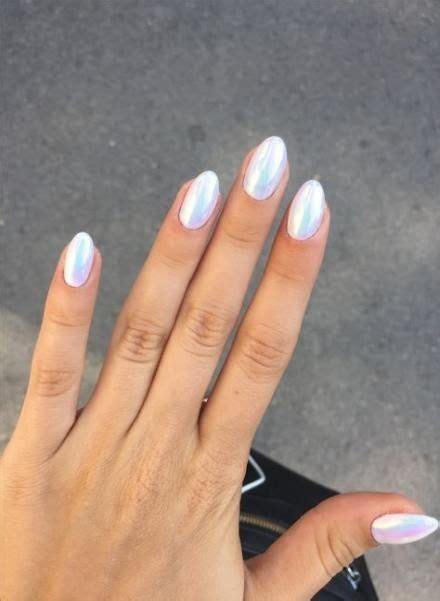 50+ Ideas nails white mermaid effect - nails. ⚡️ - # | Opal nails, Irridescent nails, Mermaid nails