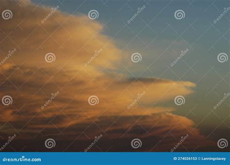 Wave of clouds at sunset stock image. Image of clouds - 274026153