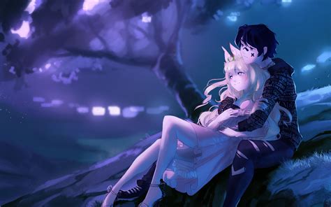 3840x2400 Embraced And Endeared Anime Couple 4k 4K ,HD 4k Wallpapers,Images,Backgrounds,Photos ...