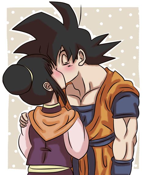 Goku and ChiChi kiss kiss by Beastwithaddittude on DeviantArt