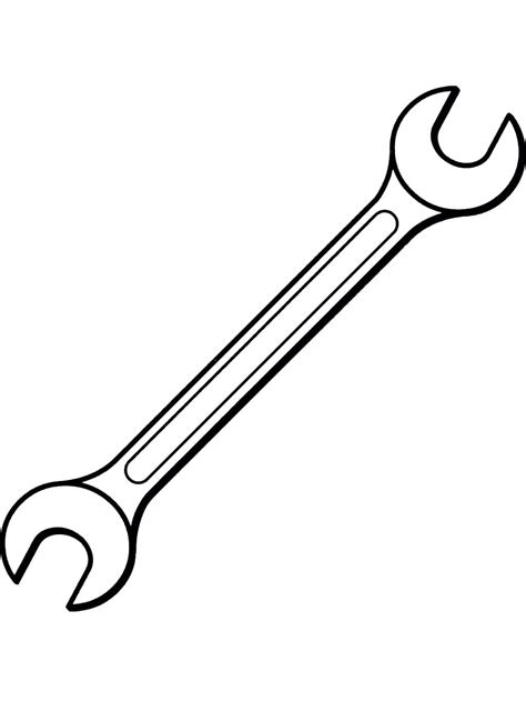 Tool Wrench coloring page - Download, Print or Color Online for Free