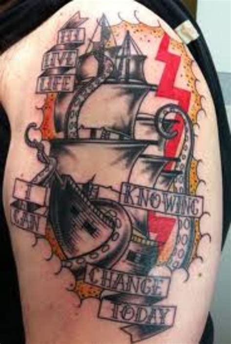 Ship Tattoos: Design Ideas and Meanings | TatRing