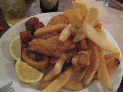 Fish Frenzy (Fried Calamari Rings, Scallops, Two Kinds of … | Flickr