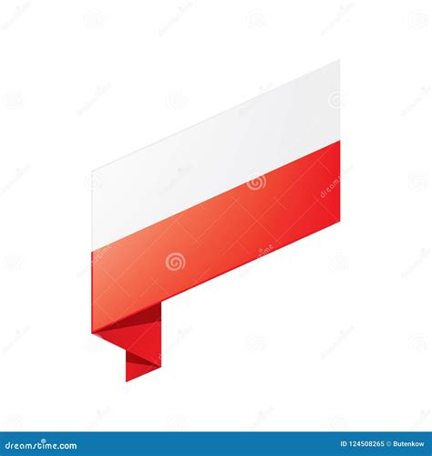 Poland Flag, Vector Illustration Stock Vector - Illustration of objects, europemap: 124508265