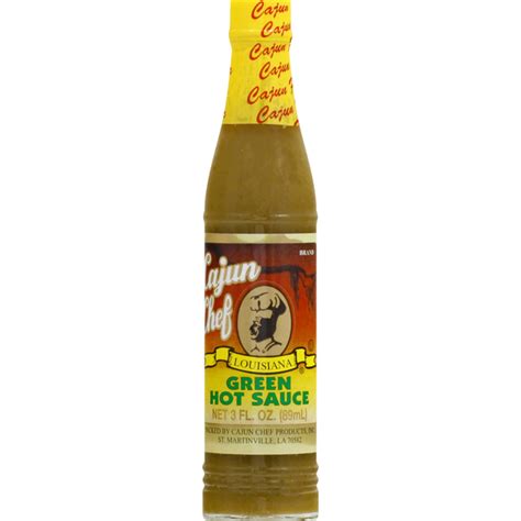 Cajun Chef Hot Sauce, Green (3 oz) - Instacart