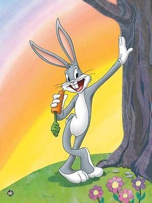 Warner Bros. "CLASSIC BUGS" Bugs Bunny Eating a Carrot Animation Giclee ...