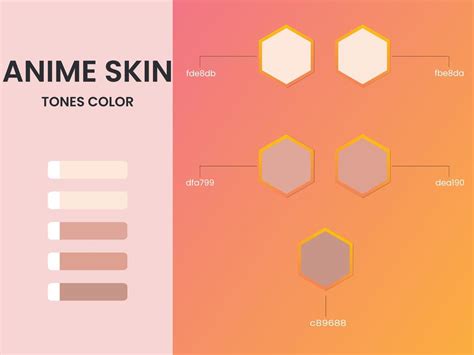 Anime skin tones colors palette 14529900 Vector Art at Vecteezy