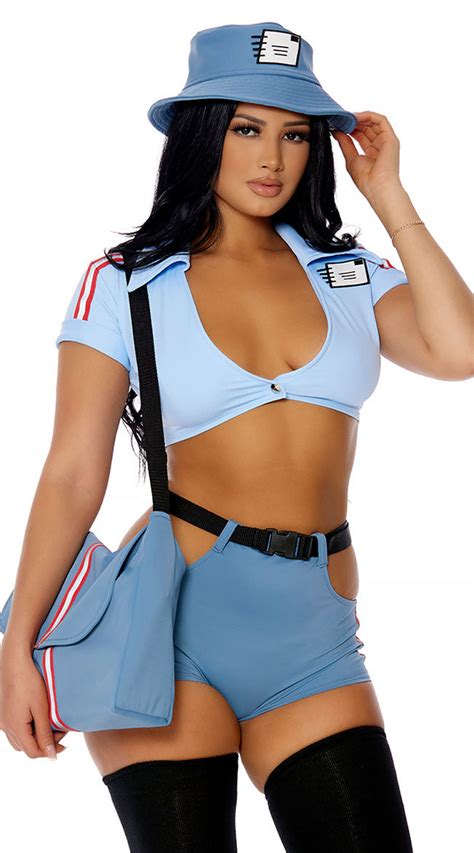 Keep Me Posted Delivery Costume, Sexy Postman Costume - Yandy.com