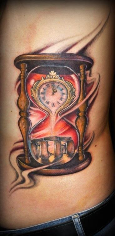 Amazing looking sand clock tattoo - | TattooMagz › Tattoo Designs / Ink Works / Body Arts Gallery