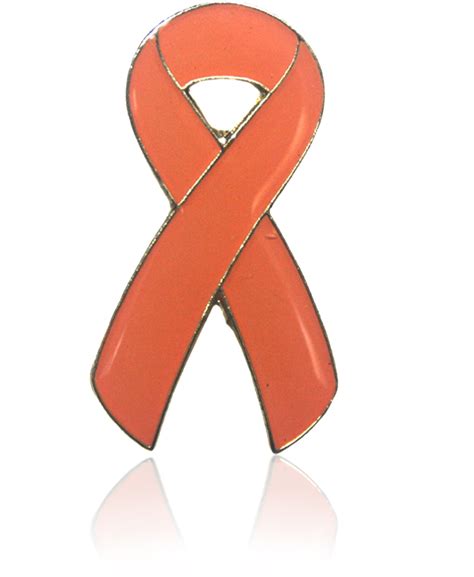 Leukemia Awareness Ribbon Pin - Orange|AwarenessDepot.com