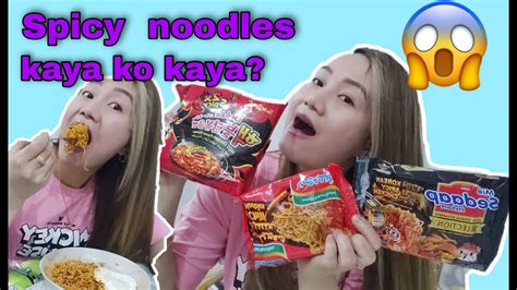 SPICY KOREAN NOODLES | MUKBANG - YouTube