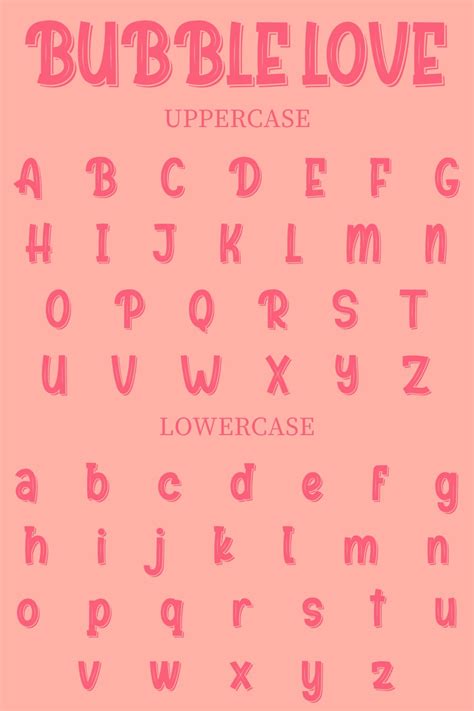 Bubble Letters Alphabet Font