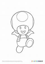 Toad Ropucha Kolorowanki Frog Dla Toads Bestcoloringpagesforkids  sketch template