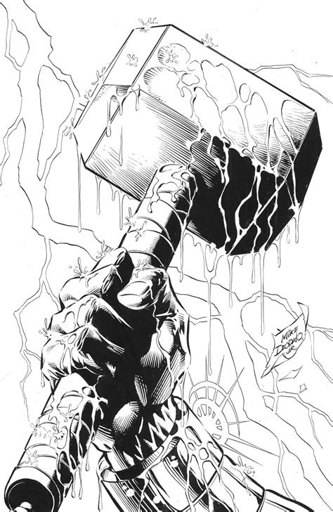 Mjolnir. | Thor art, Marvel drawings, Thor hammer tattoo