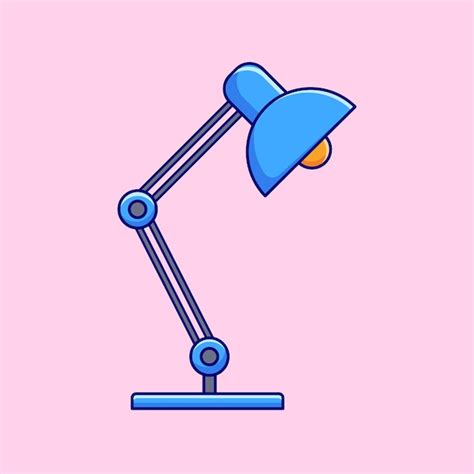 Premium Vector | Unique table desk lamp vector flat illustration