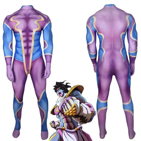 Jojo's Bizarre Adventure Star Platinum Cosplay Costume Bodysuit For Kids Adult | eBay