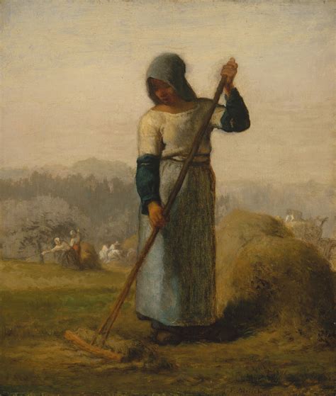 Jean-François Millet - Woman With a Rake (1857) : r/museum