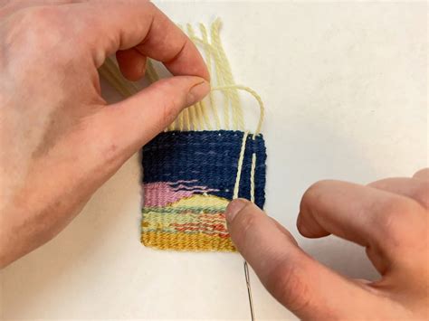 Tapestry Weaving Tutorial: How to Finish a Tiny Tapestry