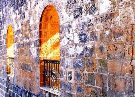 Stone Wall & Arches Free Stock Photo - Public Domain Pictures