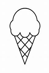 Sorvetes Para Colorir  Ice Cream coloring Pages Easy sketch template