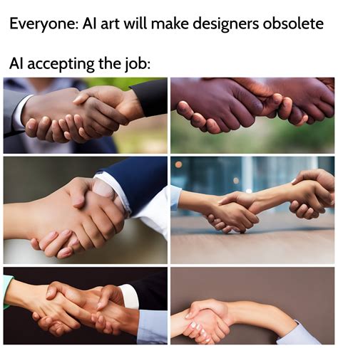 AI Art Will Make Designers Obsolete / AI Accepting the Job | AI Drawing Hands | Know Your Meme