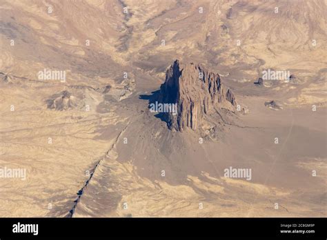 Aerial View of Shiprock Rock Formation, New Mexico, USA Stock Photo - Alamy