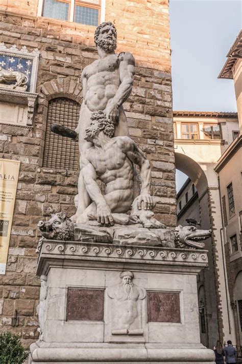 Statues of the Loggia Della Signoria in Piazza Dei Lanzi in Florence ...