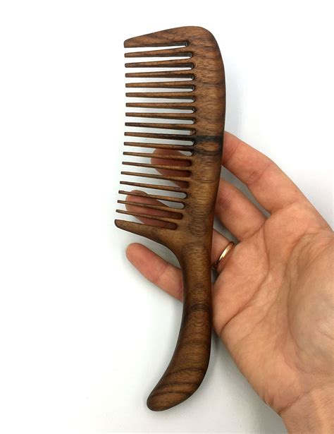 Walnut Comb Wooden Hair Comb Wooden Comb Wood Comb | Etsy