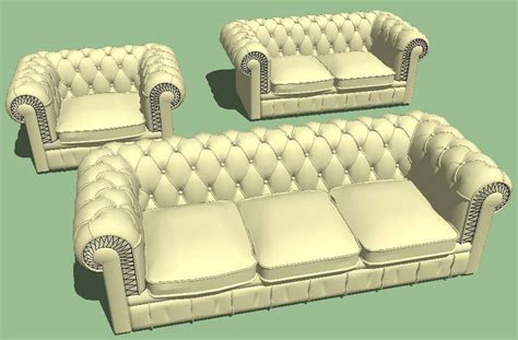 Modern maharaja sofa set 3d block cad drawing details skp file - Cadbull