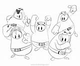 Fall Guys Coloring Pages  Free Printable For Kids sketch template