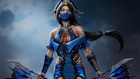 Mortal Kombat: Princess Kitana in a cosplay prepares for battle 〜 Anime Sweet 💕