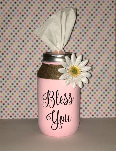 Bless You Tissue Holder - Etsy | Perfume bottles, Mason jars, Etsy