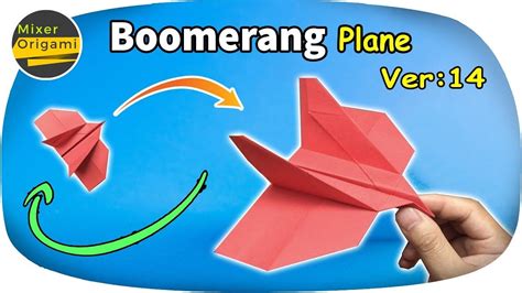 Gấp máy bay, How to make airpalne Boomerang #BoomerangPlane | Origami boomerang, Boomerang, Make ...