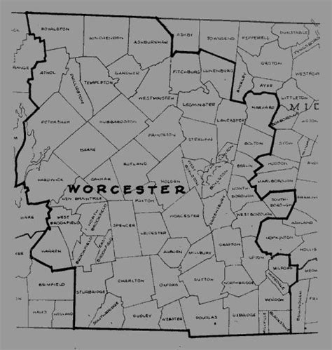 Old Maps of Worcester County, MA | Old maps, Worcester county, Map