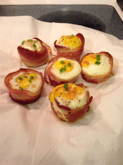 Bacon wrapped eggs in muffin pan. Came out delicious! | Yummy food ...