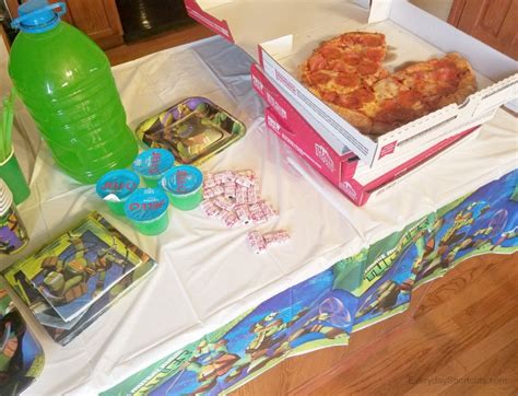 Teenage Mutant Ninja Turtles Pizza Party Ideas - Everyday Shortcuts