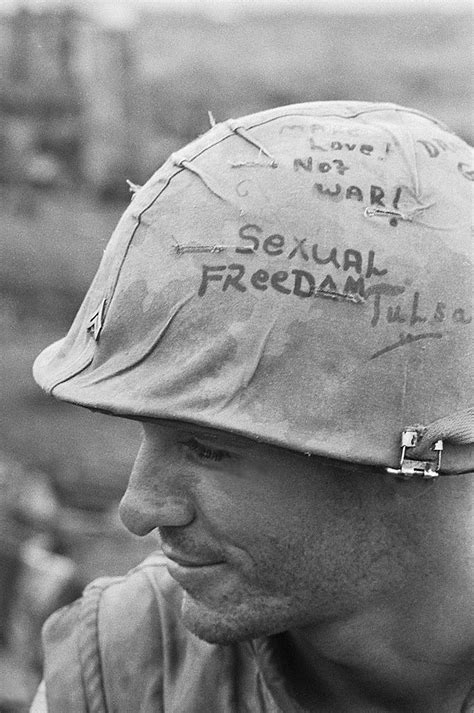 Con Thien 1967 - Writing on Marine's Helmet | 13 Oct 1967, C… | Flickr