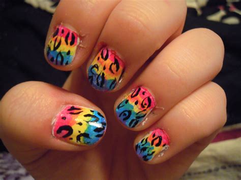 Rainbow leopard | Rainbow leopard, Nail designs, Nails