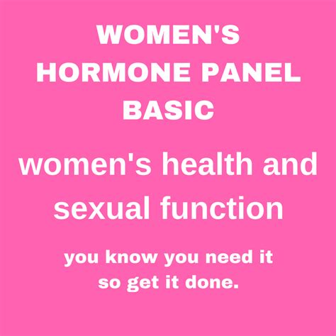 WOMEN'S HORMONE PANEL BASIC