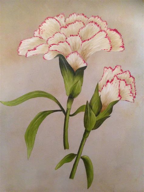 Carnation Flower Painting at PaintingValley.com | Explore collection of ...