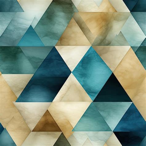 Premium AI Image | Mysterious triangle clouds abstract pattern in blue ...